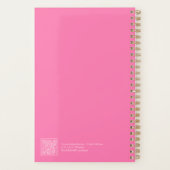 Bright Pink Minimalist Planner (Achterkant)