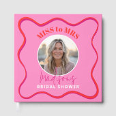Bright Pink Miss to Mrs Vrijgezellenfeest Guestboo Gastenboek (Voorkant)