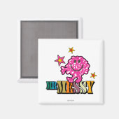Bright Pink Mr Messy | Mousserende sterren Magneet (Voorkant / Achterkant)
