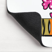 Bright Pink Mr Messy | Mousserende sterren Muismat (Hoek)