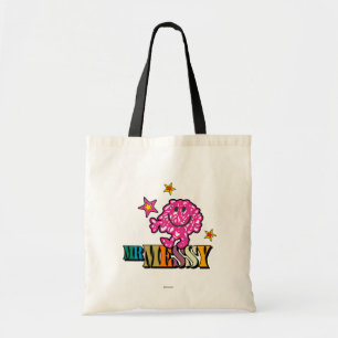 Bright Pink Mr Messy Mousserende sterren Tote Bag