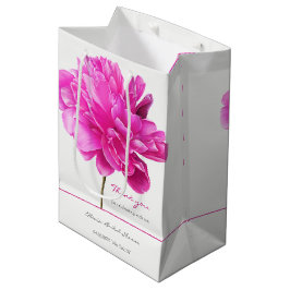 Bright Pink Peony-Vrijgezellenfeest Medium Cadeauzakje