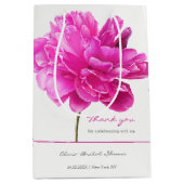 Bright Pink Peony-Vrijgezellenfeest Medium Cadeauzakje (Voorkant)