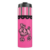 Bright Pink Poodle Mug Thermosbeker (Voorkant)