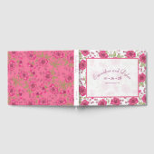 Bright Pink Rose Wedding Gastenboek (Volledig)