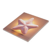 Bright Pink Starfish Tegeltje (Zijkant)