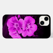 Bright Pink Tropical Flowers Case-Mate iPhone Case (Achterkant (horizontaal))