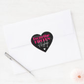Bright Pink Uit de keuken van Signature Name Hart Sticker (Envelop)