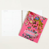 Bright Pink Vintage Rose Garden 2026 Day Planner (Display)