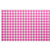 Bright Pink & White Gingham Plaid Stof (Fat Quarter)