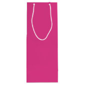 Bright Pink - Wijn geschenkzak Cadeautas (Achterkant)