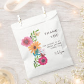 Bright Pink Wildflower Vrijgezellenfeest dank u Bedankzakje (Geknipt)