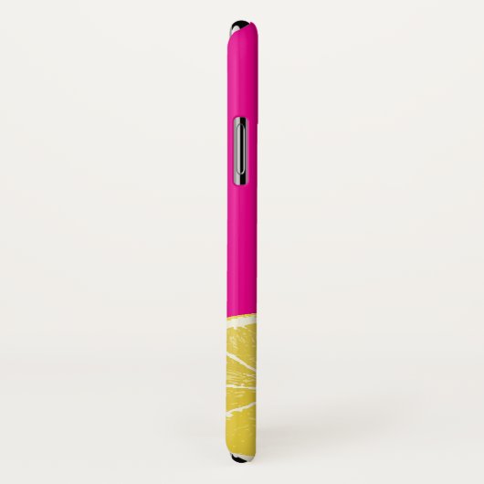 Bright Pink & Yellow Lemon Citrus iPhone/iPad Case (Achterkant / rechts)