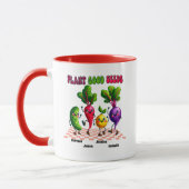 Bright PLANT GOOD SEEDS Custom 4 Kinder Naam Mum's Mok (Links)