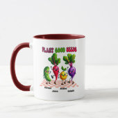 Bright PLANT GOOD SEEDS Custom 4 Kinder Naam Mum's Mok (Links)