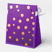 Bright Plum Paarse en Gold Bedankdoosjes (Achterkant)
