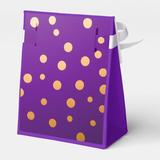 Bright Plum Paarse en Gold Bedankdoosjes (Achterkant)