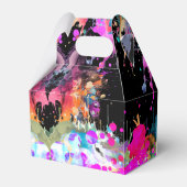 Bright Pool Party Verjaardag, 13e verjaardag Bedankdoosjes (Achterkant)