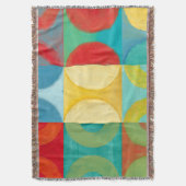 Bright Pop Art with Circles and Squares Deken (Voorkant Verticaal)