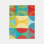 Bright Pop Art with Circles and Squares Fleece Deken (Voorkant)