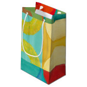 Bright Pop Art with Circles and Squares Klein Cadeauzakje (Achterkant Gekanteld)