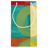 Bright Pop Art with Circles and Squares Klein Cadeauzakje (Achterkant)