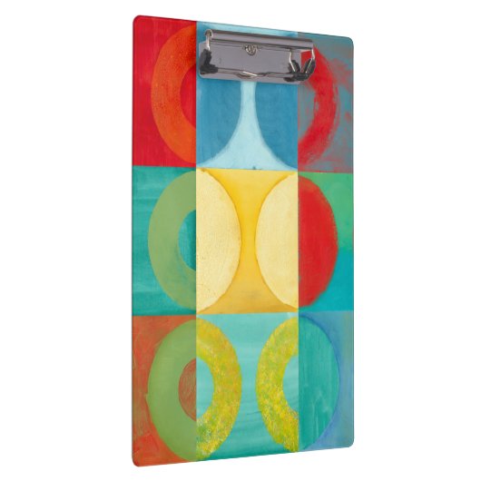 Bright Pop Art with Circles and Squares Klembord (Rechts)