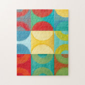 Bright Pop Art with Circles and Squares Legpuzzel (Verticaal)