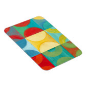 Bright Pop Art with Circles and Squares Magneet (Rechterzijde)