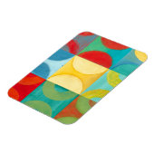 Bright Pop Art with Circles and Squares Magneet (Linkerzijde)