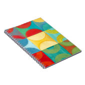 Bright Pop Art with Circles and Squares Notitieboek (Rechterzijde)