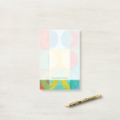 Bright Pop Art with Circles and Squares Post-it® Notes (Op bureau)