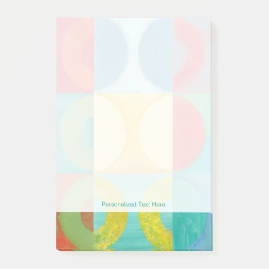 Bright Pop Art with Circles and Squares Post-it® Notes (Voorkant)