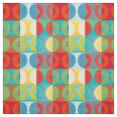 Bright Pop Art with Circles and Squares Stof (Swatch)