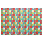 Bright Pop Art with Circles and Squares Stof (Fat Quarter)