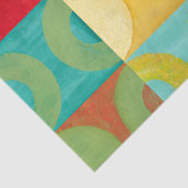 Bright Pop Art with Circles and Squares Tissuepapier (Detail)