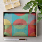 Bright Pop Art with Circles and Squares Tissuepapier (Geschenk)