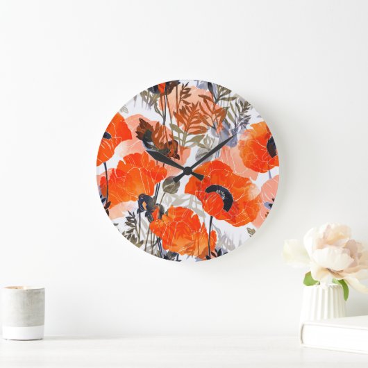 Bright Poppies Imprints: naadloze kunst Grote Klok (Huis)