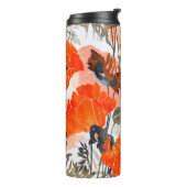 Bright Poppies Imprints: naadloze kunst Thermosbeker (Gedraaid links)