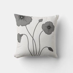 Bright Poppy Flower Breng Natuur binnenshuis Kussen