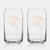 Bright Poppy Trouwcadeau Blikvorm Glas (Achterkant)