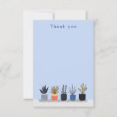 Bright potted Planten Illustratie notitiekaart (Voorkant)