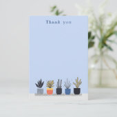 Bright potted Planten Illustratie notitiekaart (Staand voorkant)