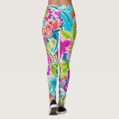 Bright Preppy Paisley Leggings (Achterkant)