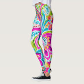 Bright Preppy Paisley Leggings (Links)