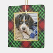 Bright Pset foto voor eerste kerstperiode Keramisch Ornament (Links)