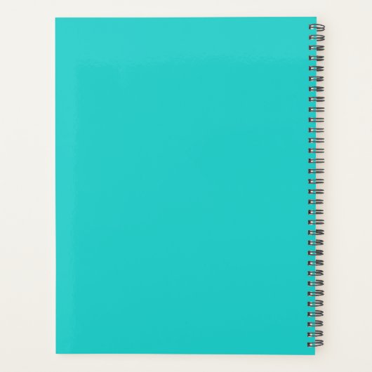Bright Pure Blue Calm Ocean - Summer time Planner (Achterkant)
