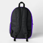 Bright Purple Backpack Bedrukte Rugzak (Achterkant)
