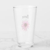 Bright Purple Coneflower Personalized Glass Glas (Achterkant)