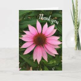 Bright Purple Coneflower Thank You Card Bedankkaart